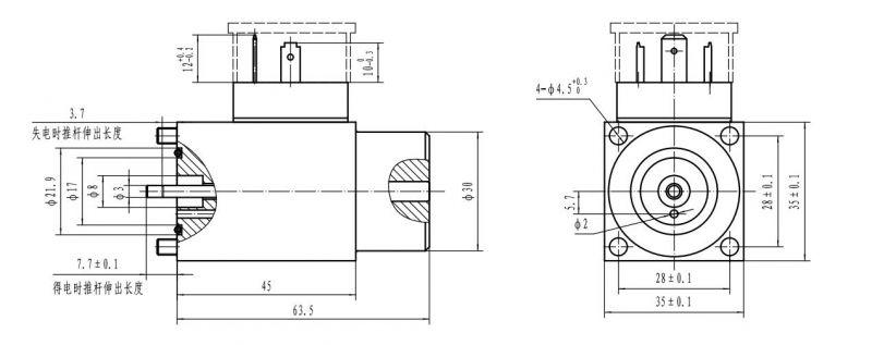Electromagnet for GRF screw proportional valve
