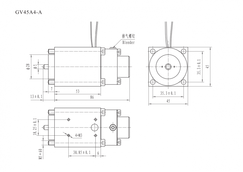 GV45-4-A Electromagnet for series proportional valve