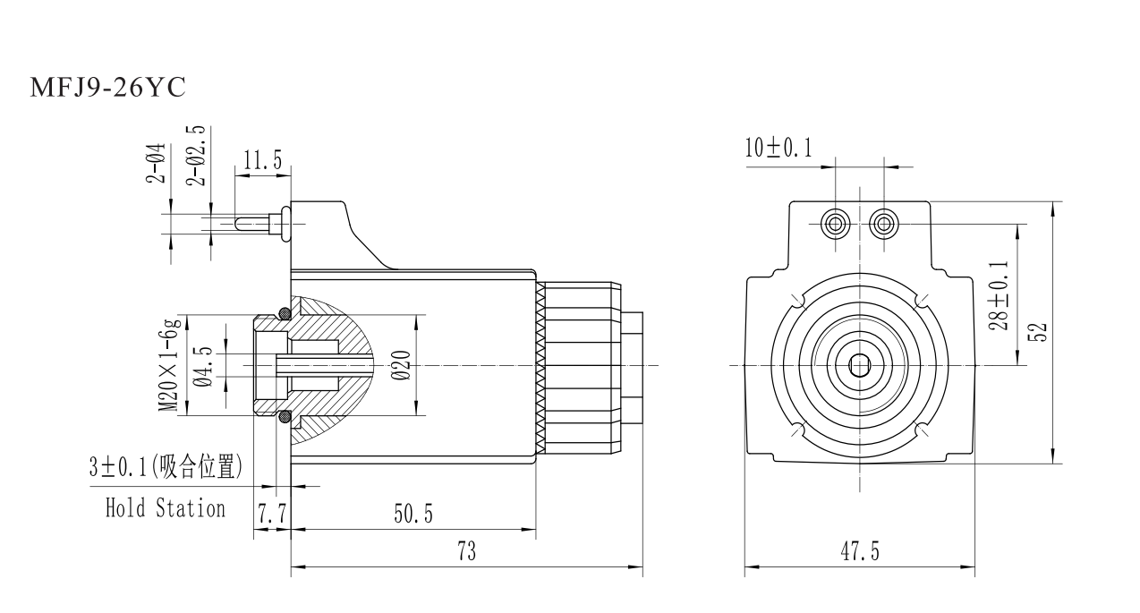MFJ9 Electromagnet for Youyan Series threaded connection valve