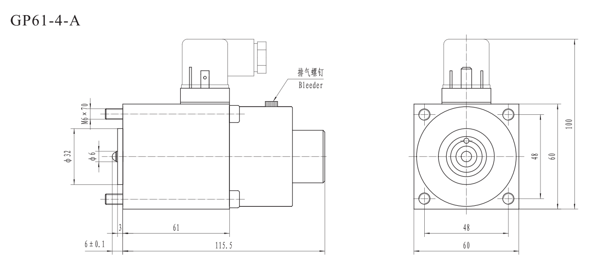 GP61 Electromagnet for series proportional valve