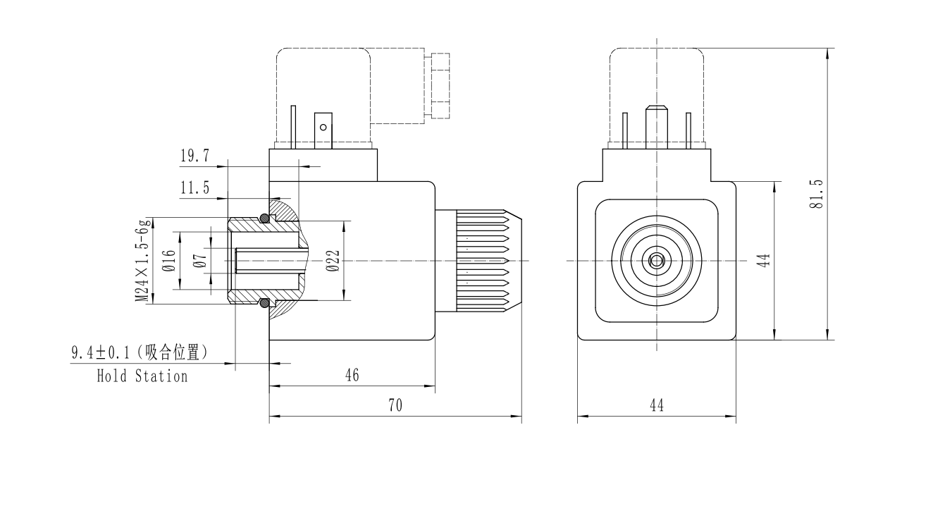 MFJ12-27YC(X)Electromagnet for low temperature rise noiseless AC wet valve